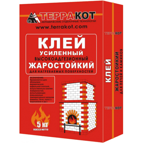 Клей усиленный "Терракот" жаростойкий,  5 кг