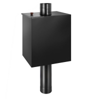 Бак BLACK на трубе 55л Ø115 (Прямоуг) (AISI 439)
