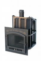 Премиальная банная печь "Сибирь-40" сетка ЗК (дверка 700х700)