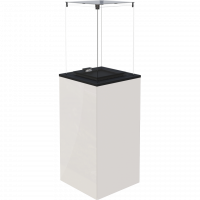 Газовый обогреватель (уличный) PATIO/MINI/M/G30/37MBAR/B- белое стекло, с ручным упр. (8,2кВт)